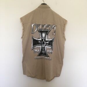 Delmarva Bike Rally 2009 Ocean City MD Motorcycle Shirt Sz 2X Skull Beach